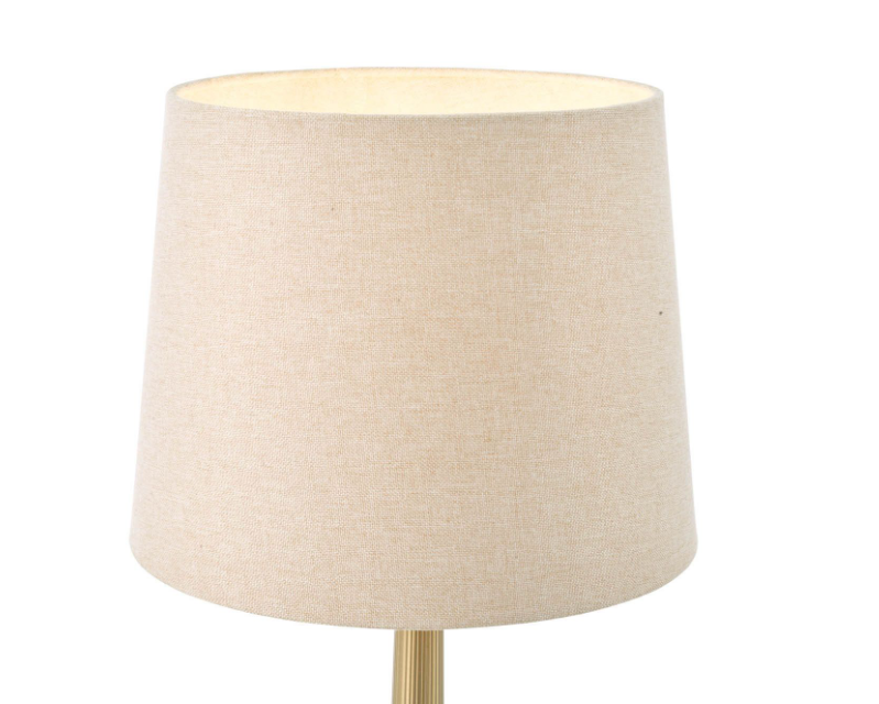 Sullivan Table Lamp- Matt Champagne With Shade
