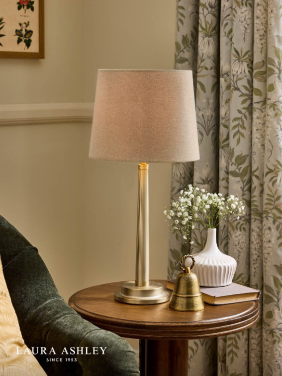 Sullivan Table Lamp- Matt Champagne With Shade