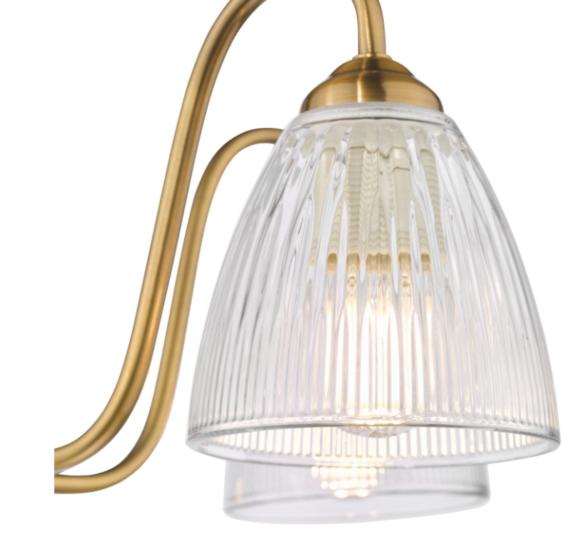 Glynis 3/5 Lt Semi Flush Ceiling Light- Antique Bronze/ Polished Nickel Finishes