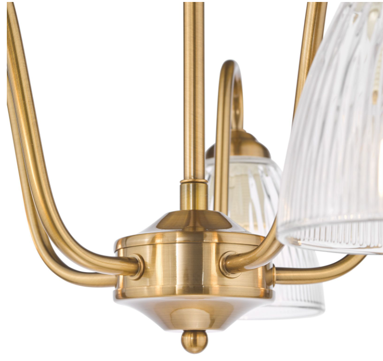 Glynis 3/5 Lt Semi Flush Ceiling Light- Antique Bronze/ Polished Nickel Finishes
