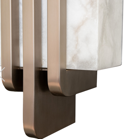 Llewellyn Wall Light- Alabaster Finish