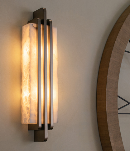 Llewellyn Wall Light- Alabaster Finish