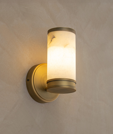 Eloise Single/ Double Alabaster Wall Lamp