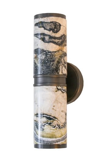 Eloise Wall Lamp- Bronze and Green Marble Finish