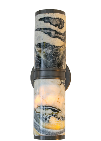 Eloise Wall Lamp- Bronze and Green Marble Finish