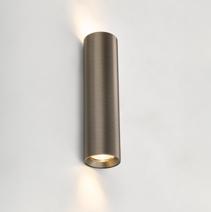 Yamis 2 Light Wall Light- Knurled Bronze