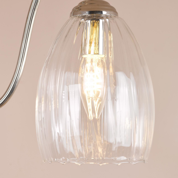 Valora 3Lt Semi Flush Light- Antique Bronze & Polished Nickel