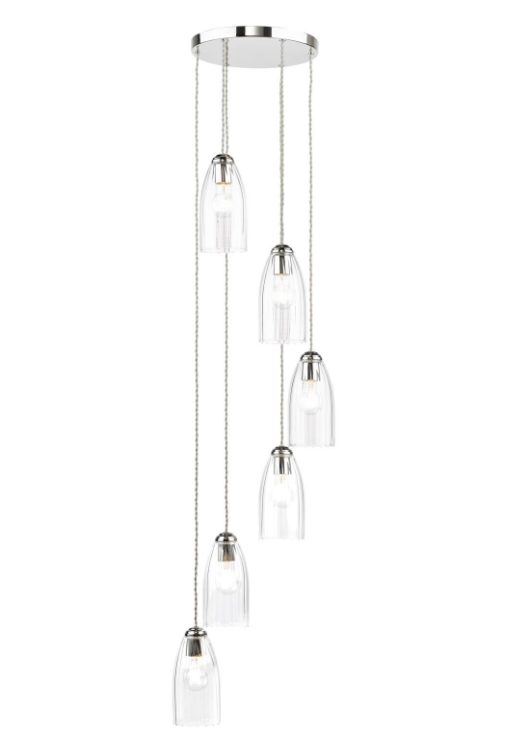 Valora 6/9/12Lt Cluster Light- Antique Bronze & Polished Nickel Finishes