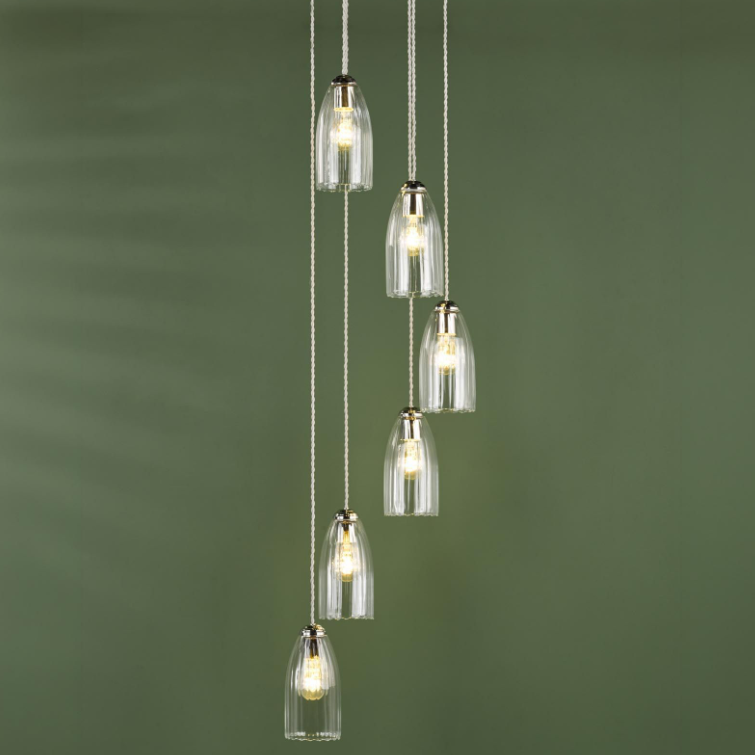 Valora 6/9/12Lt Cluster Light- Antique Bronze & Polished Nickel Finishes