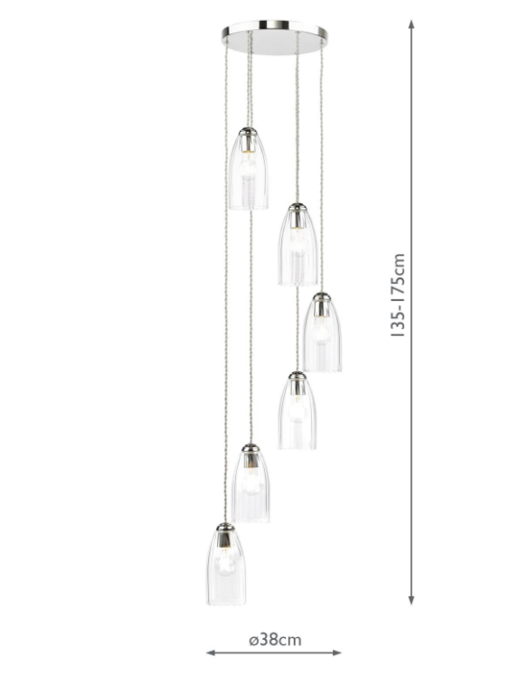 Valora 6/9/12Lt Cluster Light- Antique Bronze & Polished Nickel Finishes