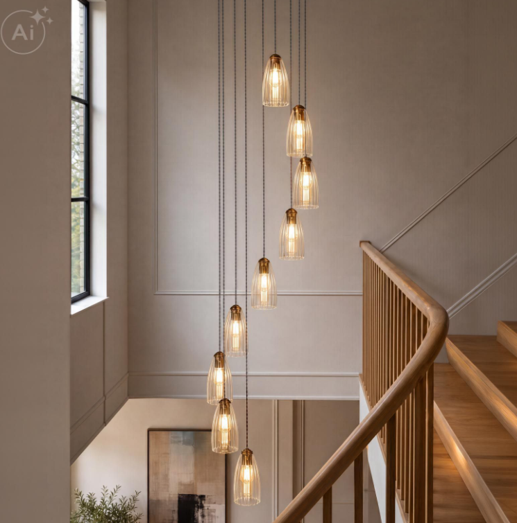 Valora 6/9/12Lt Cluster Light- Antique Bronze & Polished Nickel Finishes