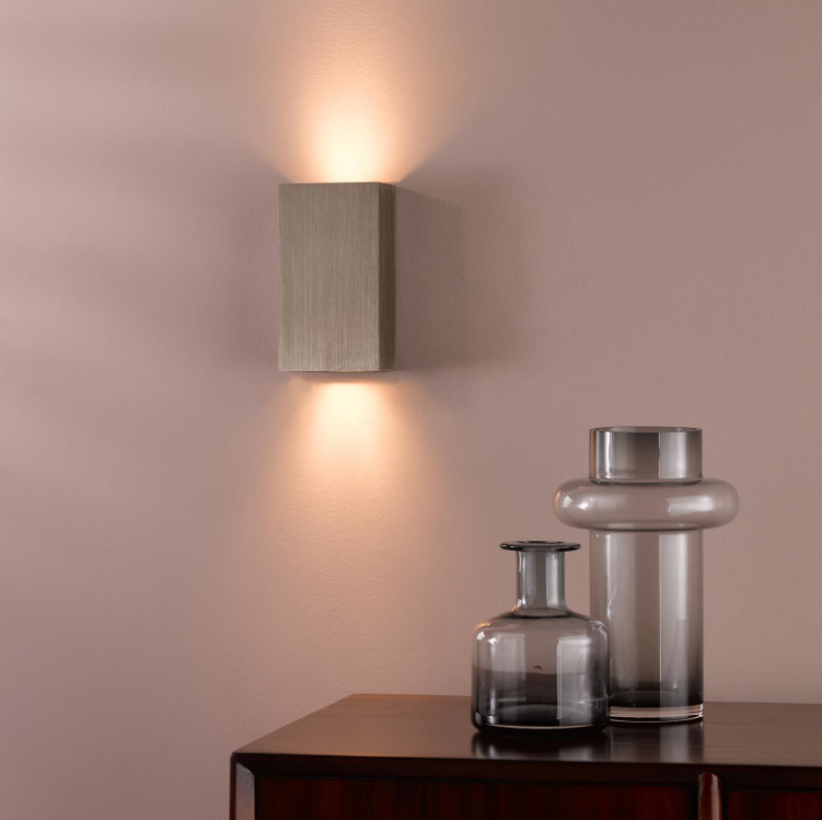 Soven 2Lt Wall Light-  Matt Black/ Satin Bronze Finishes
