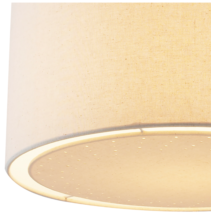 Edward Easy Fit Pendant Cream With Shade