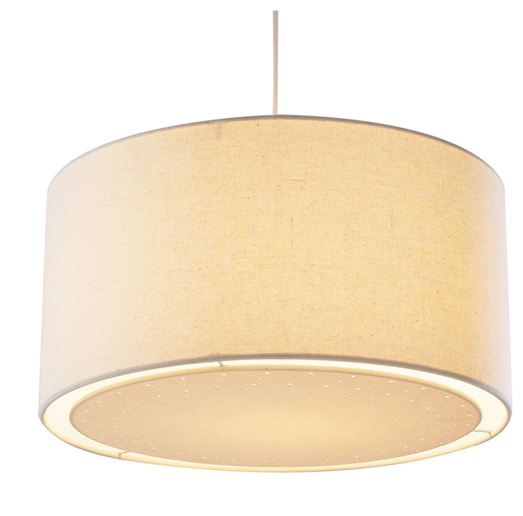 Edward Easy Fit Pendant Cream With Shade