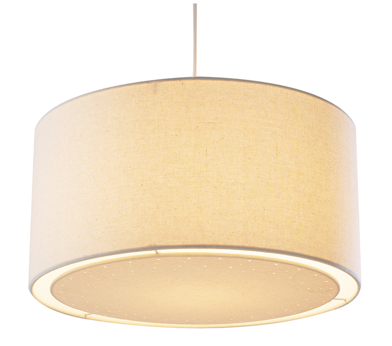 Edward Easy Fit Pendant Cream With Shade
