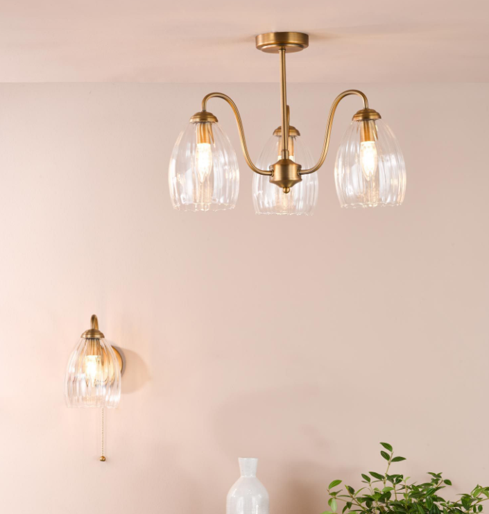 Valora Wall Light-  Antique Bronze/ Polished Nickel