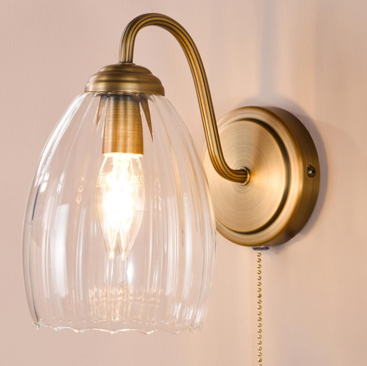 Valora Wall Light-  Antique Bronze/ Polished Nickel