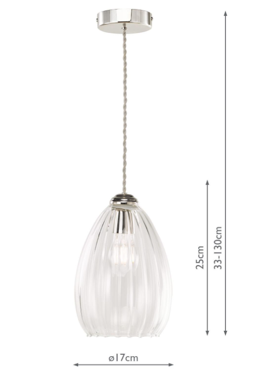 Valora Pendant Light- Antique Bronze/  Polished Nickel