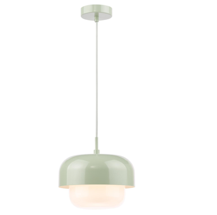 Topanga Pendant Light- Blue/ Green and Opal Glass