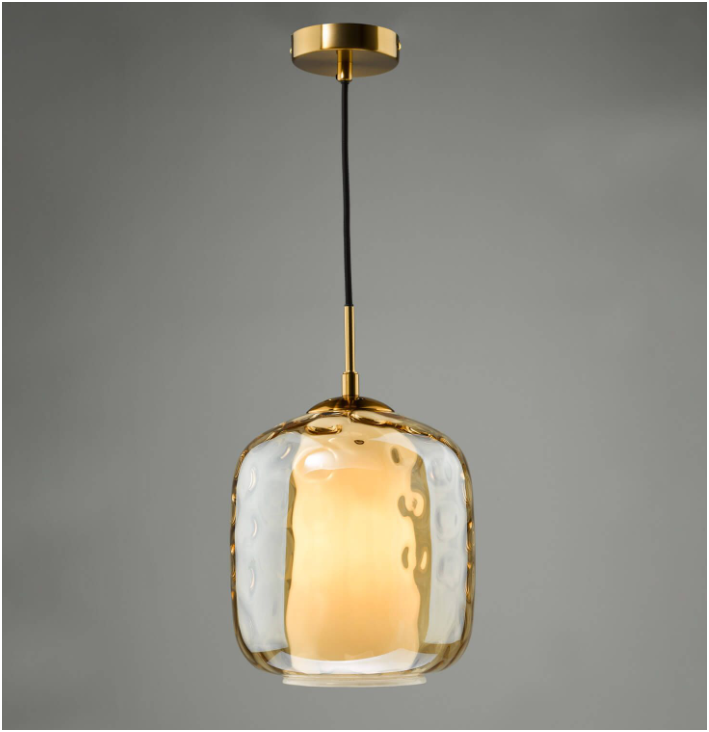 Majella Pendant Light- Polished Chrome/ Aged Brass Finishes