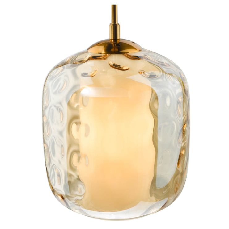 Majella Pendant Light- Polished Chrome/ Aged Brass Finishes
