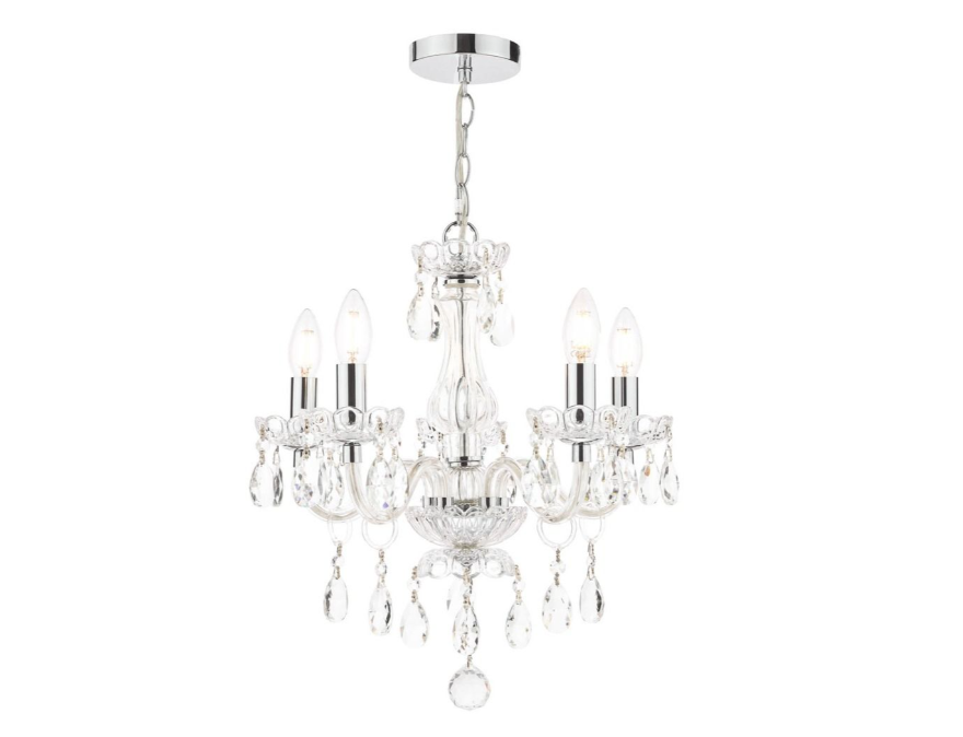 Harriet 3/5 Light Chandelier- Polished Chrome