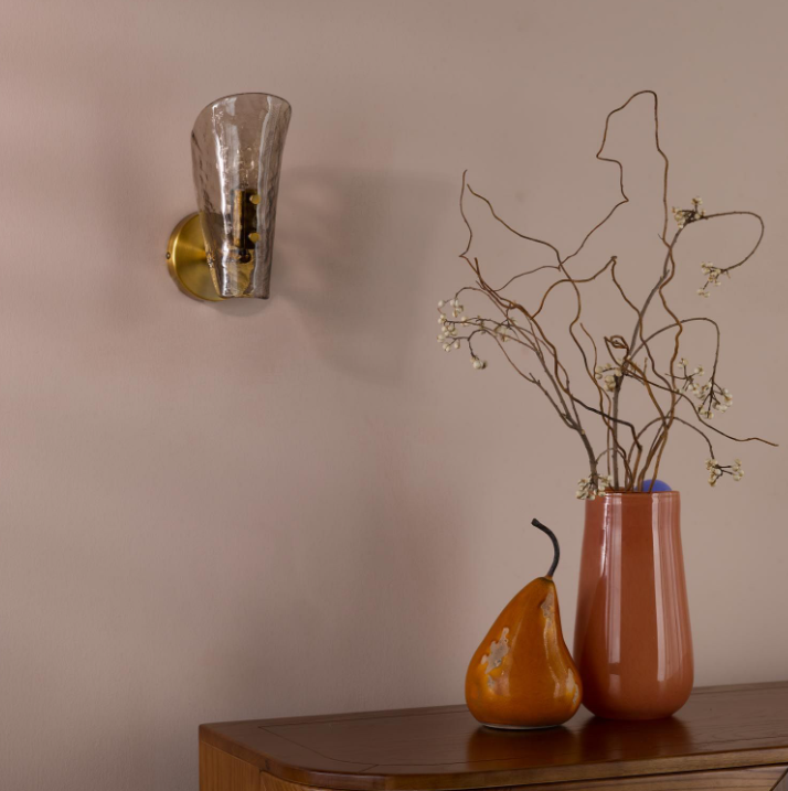 Ordelle Adjustable Wall Light- Antique Bronze and Tea Smoked Glass