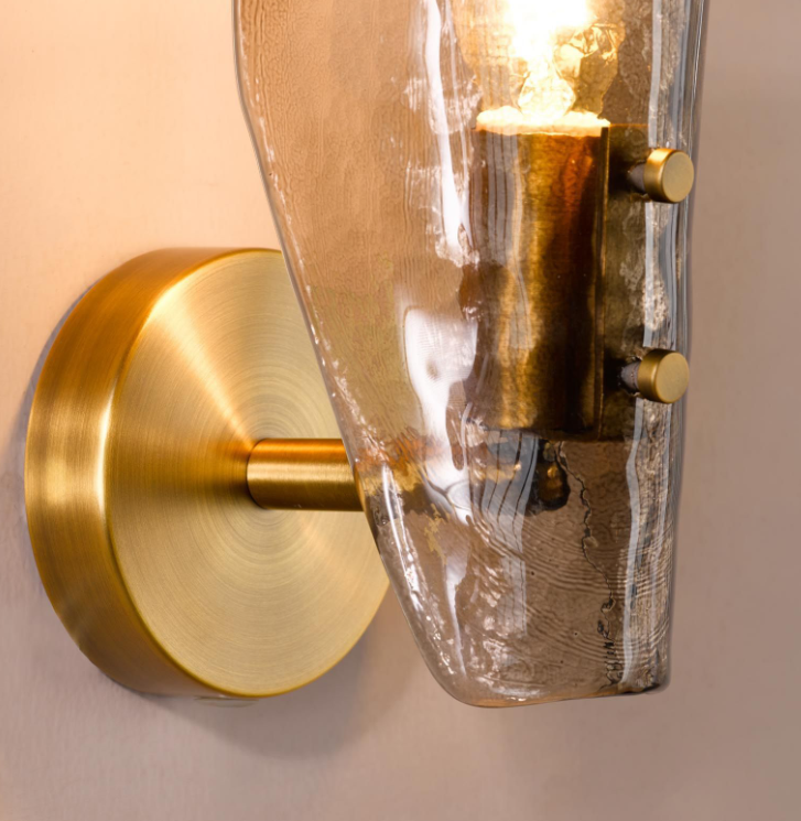 Ordelle Adjustable Wall Light- Antique Bronze and Tea Smoked Glass