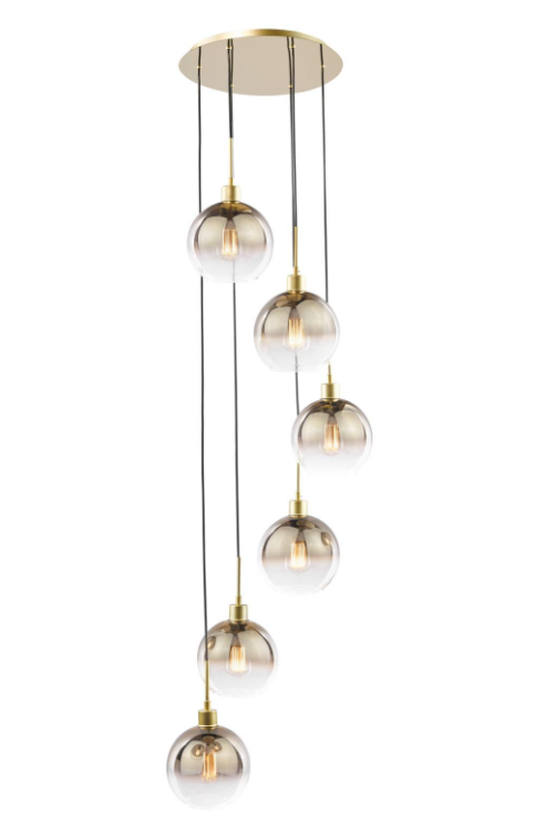 Lycia 6 Light Cluster Pendant- Various Finishes