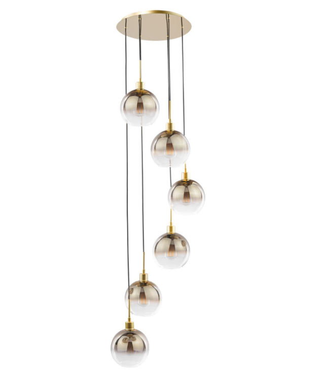 Lycia 6 Light Cluster Pendant- Various Finishes