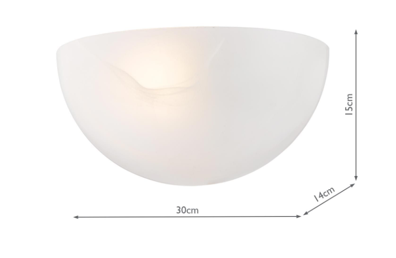 Keita Wall Light- Alabaster Glass and Antique Bronze