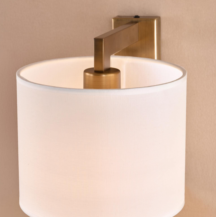 Itala Wall Light With Shade LED- Antique Bronze/ Matt Black