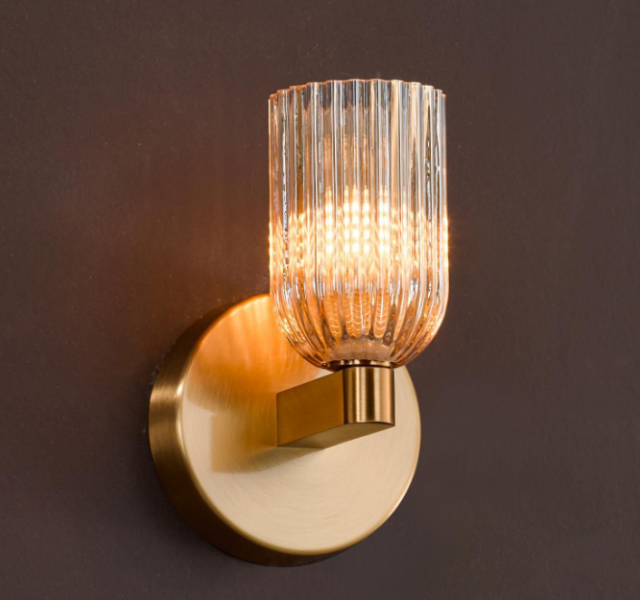 Hilaria Bathroom Wall Light- Polished Chrome/ Antique Gold