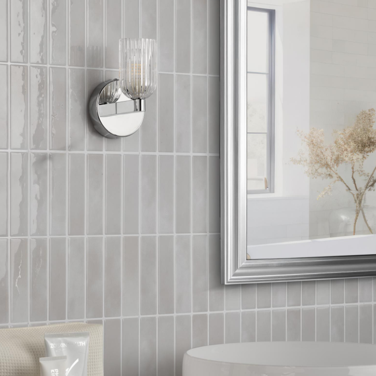 Hilaria Bathroom Wall Light- Polished Chrome/ Antique Gold