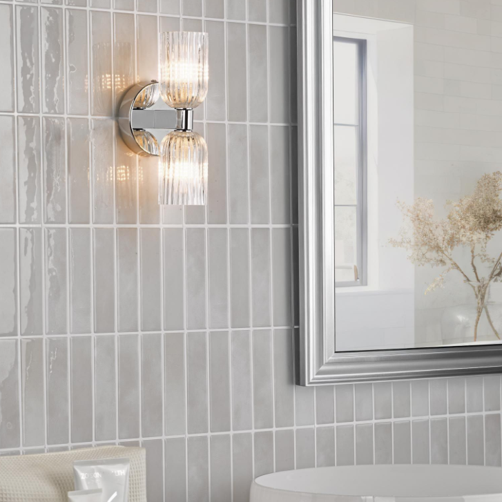 Hilaria Bathroom Wall Light- Polished Chrome/ Antique Gold