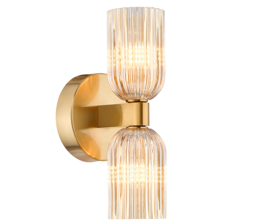 Hilaria Bathroom Wall Light- Polished Chrome/ Antique Gold