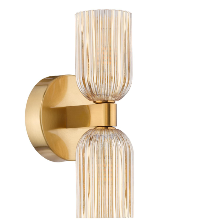 Hilaria Bathroom Wall Light- Polished Chrome/ Antique Gold