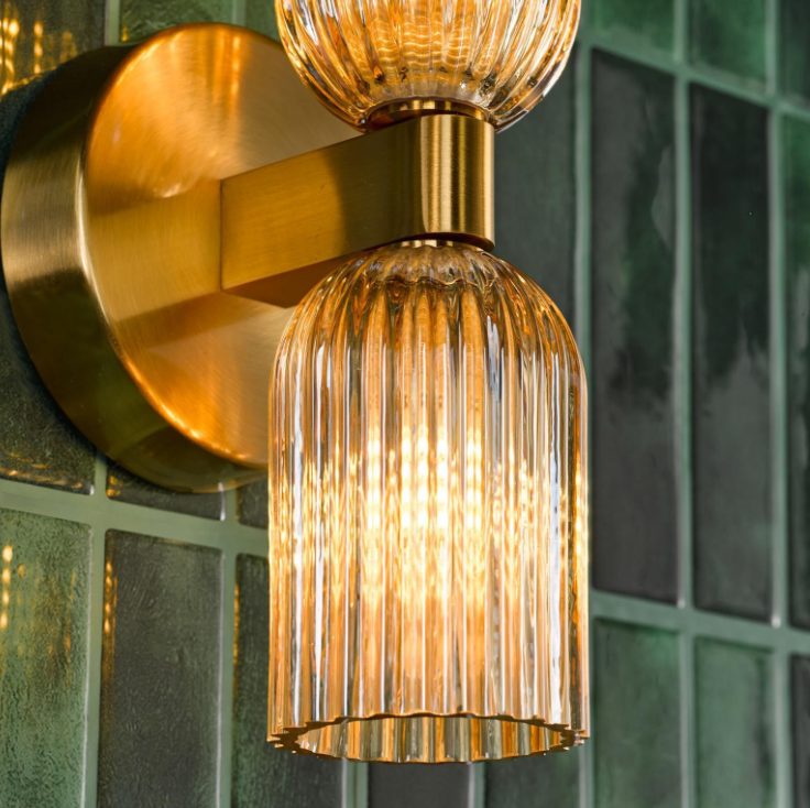 Hilaria Bathroom Wall Light- Polished Chrome/ Antique Gold