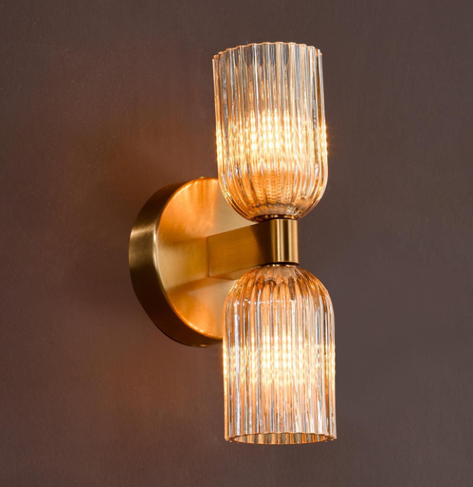 Hilaria Bathroom Wall Light- Polished Chrome/ Antique Gold