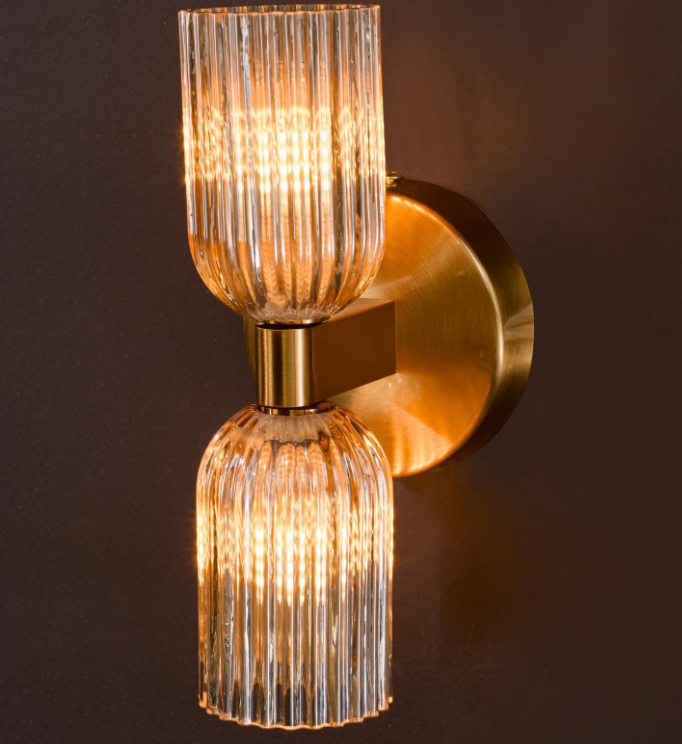 Hilaria Bathroom Wall Light- Polished Chrome/ Antique Gold