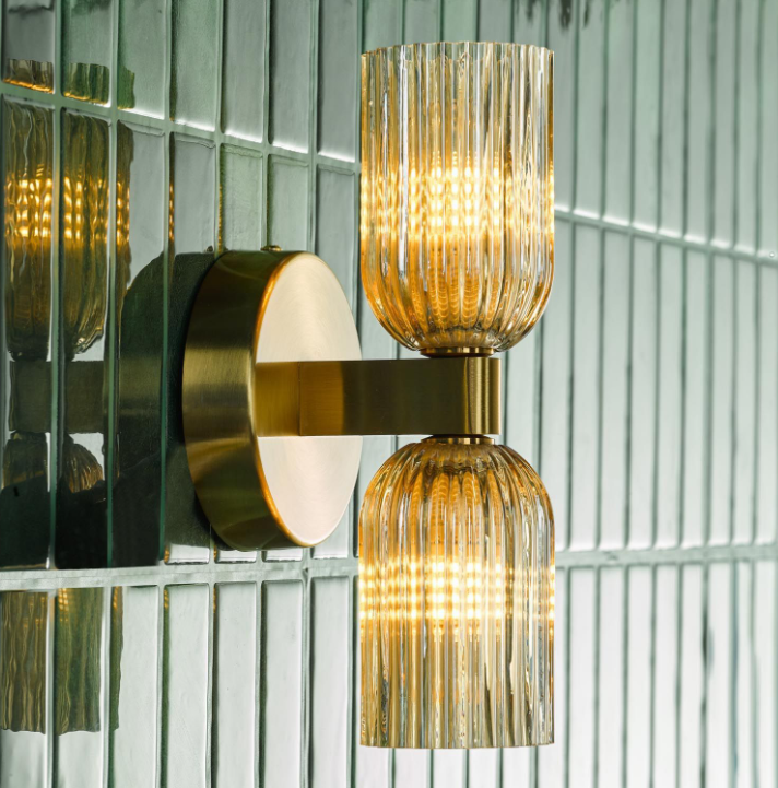 Hilaria Bathroom Wall Light- Polished Chrome/ Antique Gold
