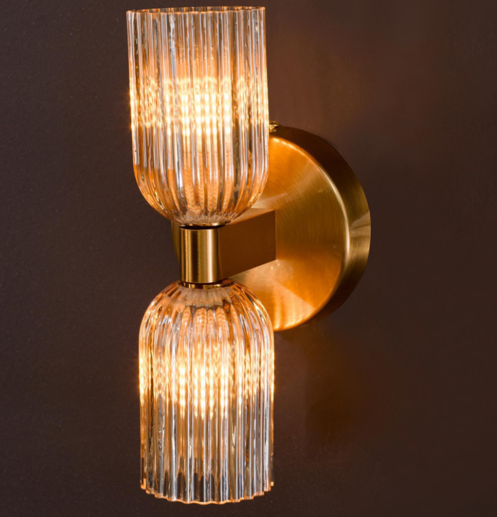 Hilaria Bathroom Wall Light- Polished Chrome/ Antique Gold