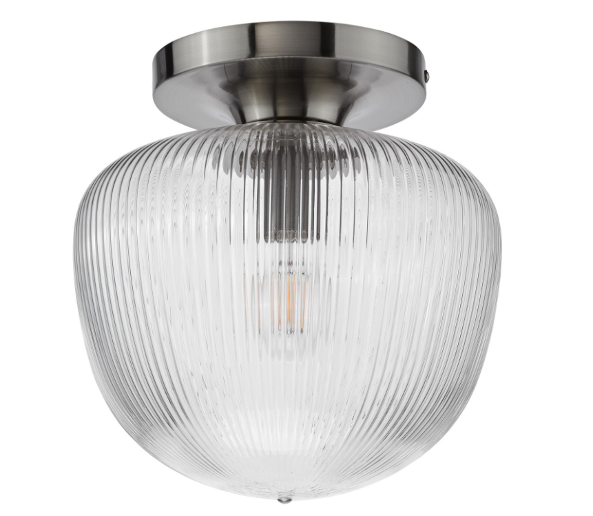 Abrielle Flush Light-  Brushed Nickel/ Brushed Bronze