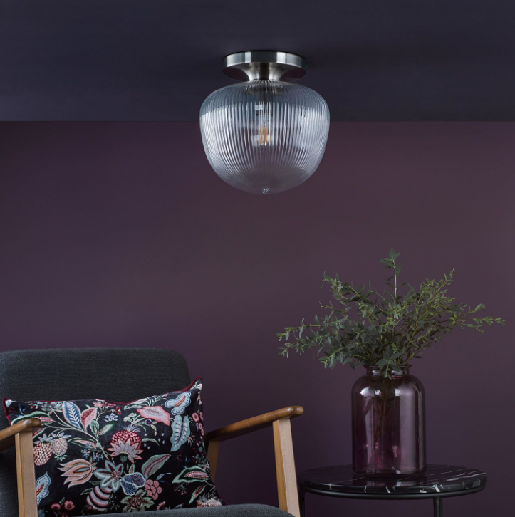 Abrielle Flush Light-  Brushed Nickel/ Brushed Bronze