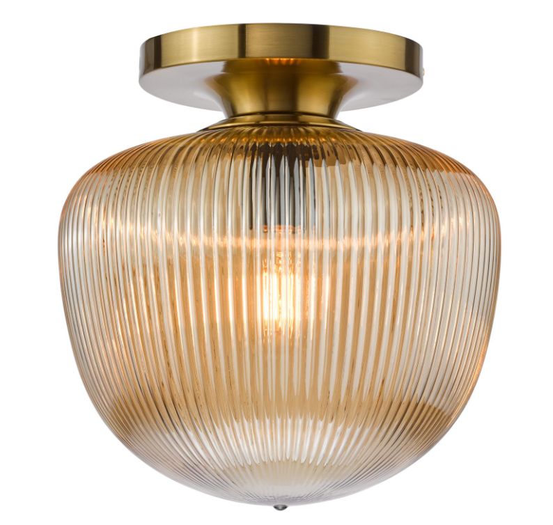 Abrielle Flush Light-  Brushed Nickel/ Brushed Bronze