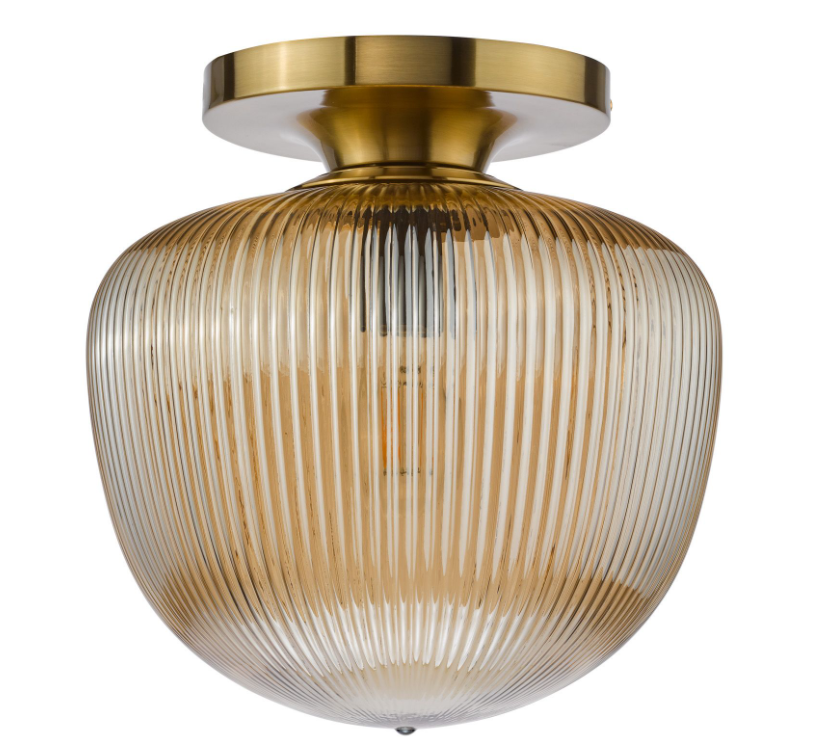 Abrielle Flush Light-  Brushed Nickel/ Brushed Bronze