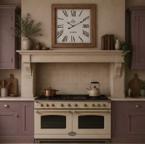 PARIS SQUARE WOODEN WALL CLOCK