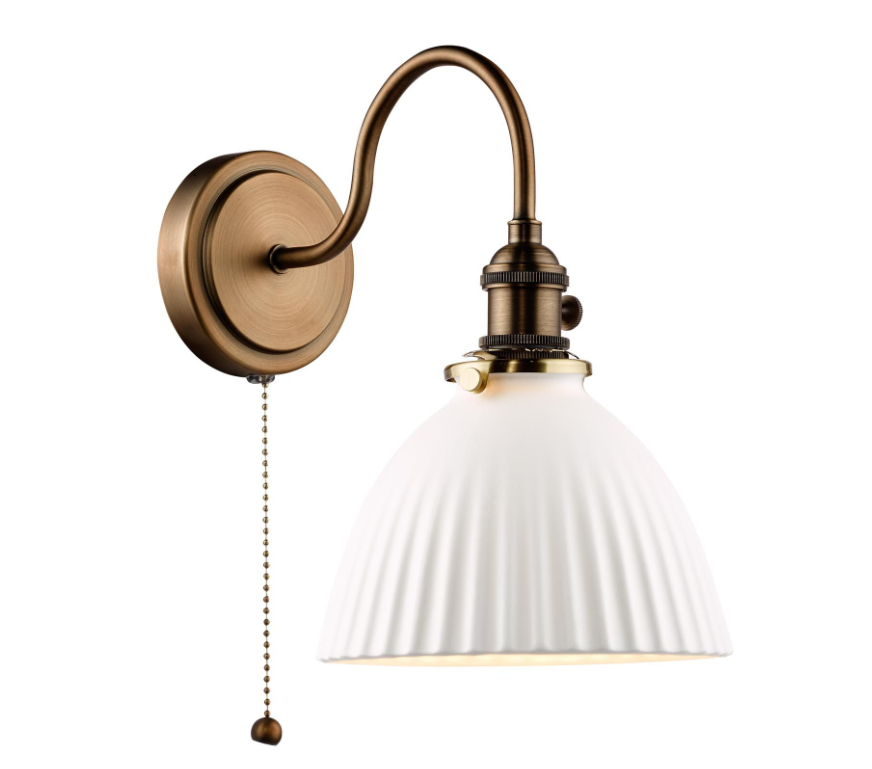 Hadano Wall Light- Antique Bronze with Various Finishes