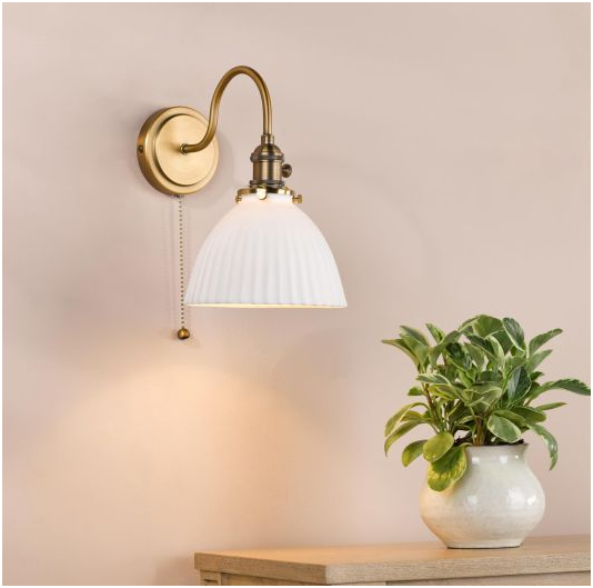 Hadano Wall Light- Antique Bronze with Various Finishes