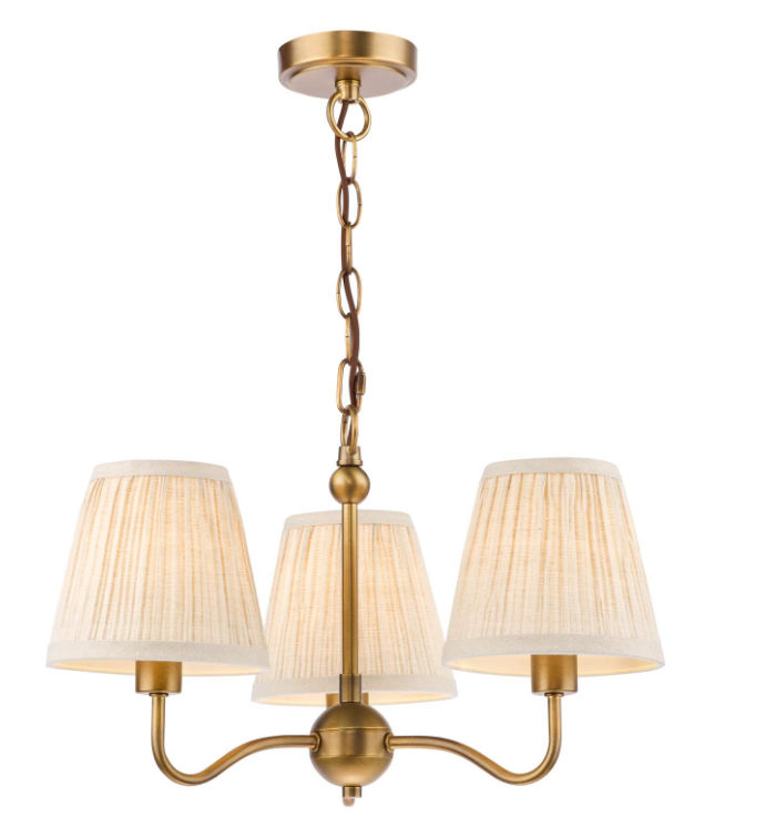 Elara 3/5Lt Chandelier- Antique Bronze with Various Shades